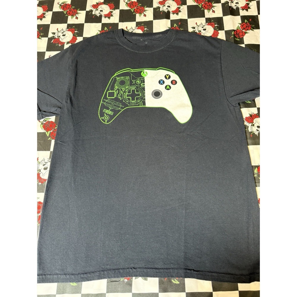 Xbox Logo Graphic T-Shirt Men's Medium Black Short Sleeve Tee‎